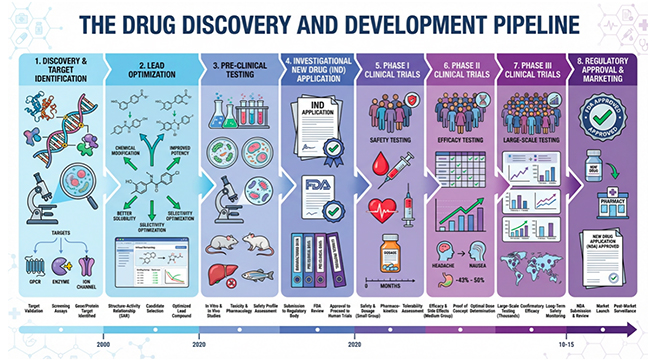 The Complete Drug Discovery and Development Process: From Concept to Clinic Introduction